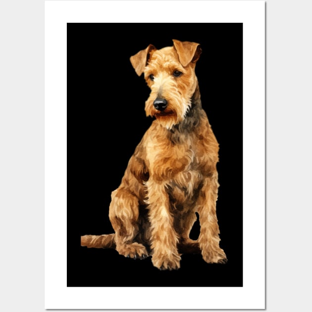 Lakeland Terrier Wall Art by DavidBriotArt